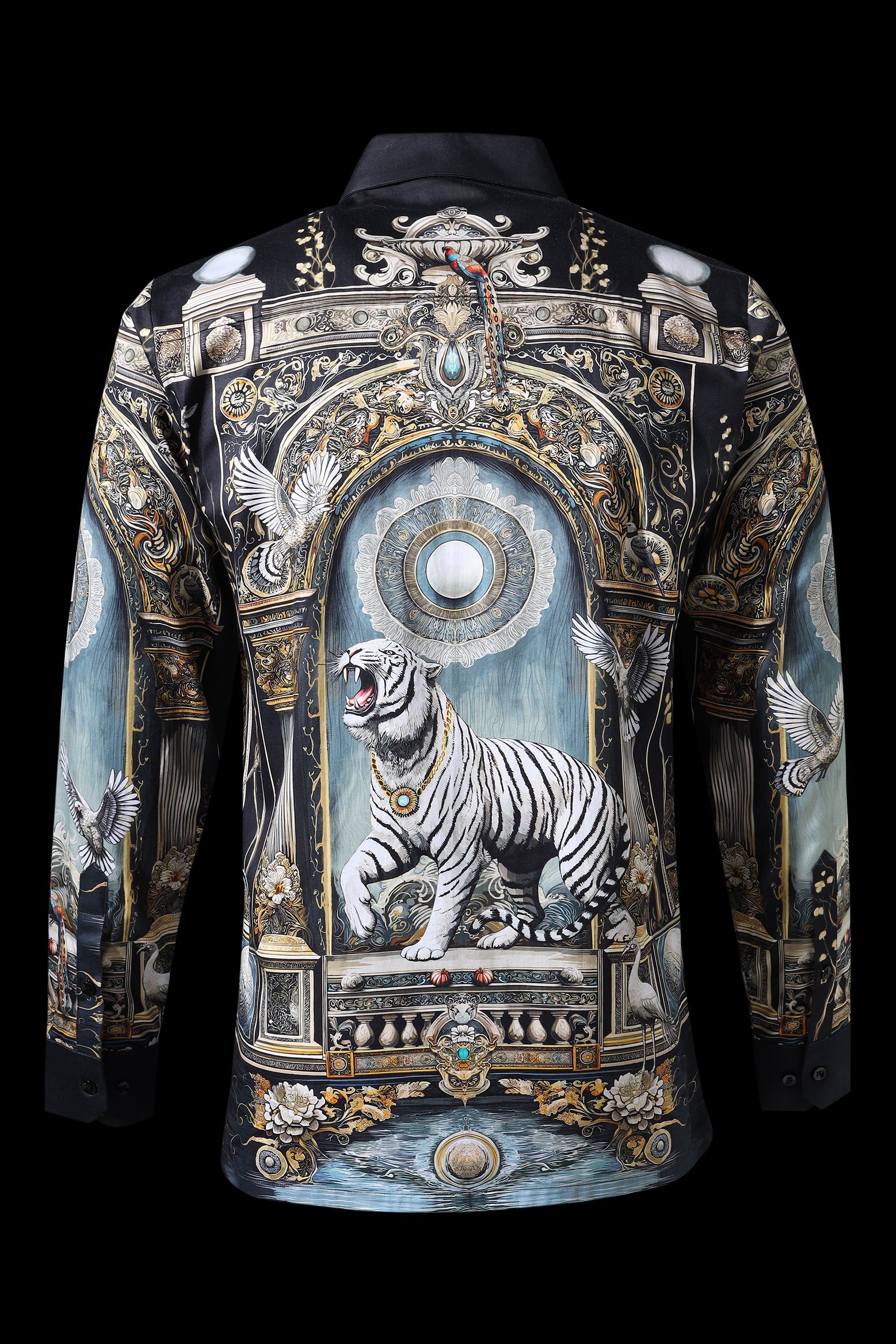 White Tiger — Men's Tiger Print Full Sleeve Shirt | LoudLess