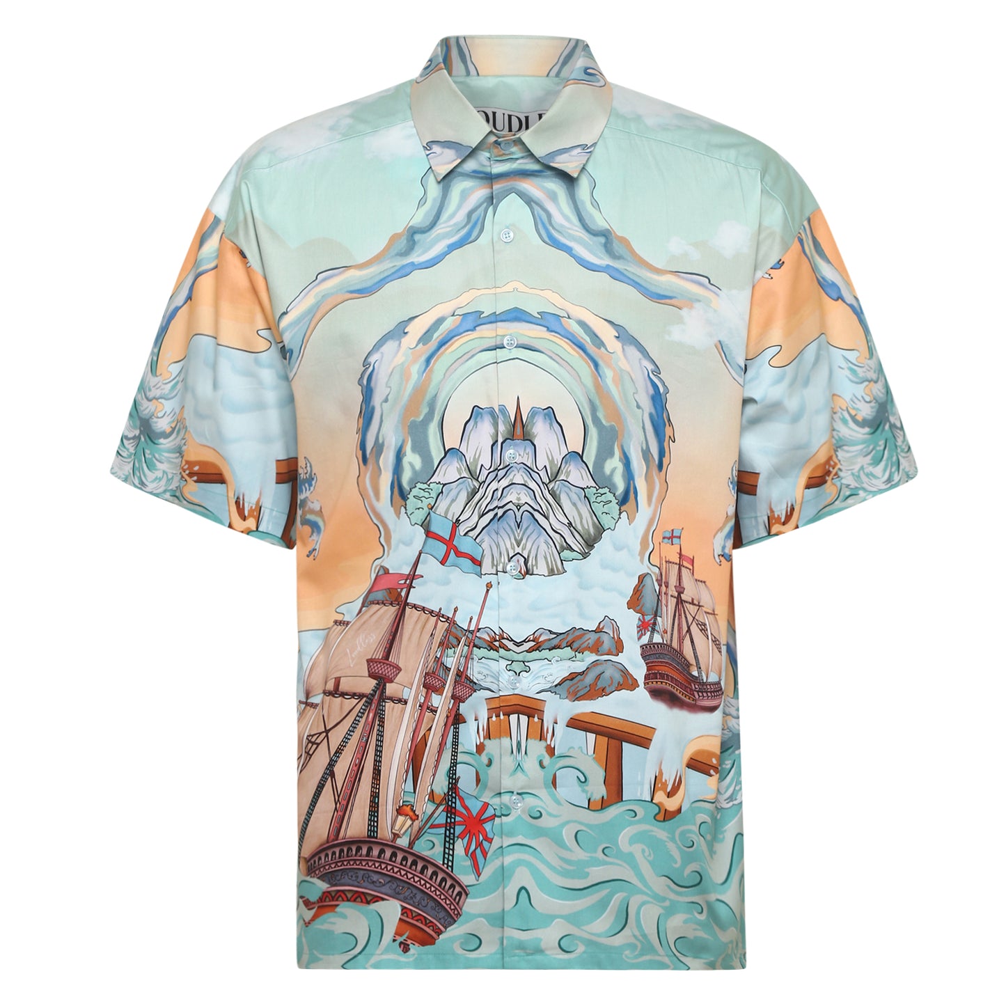 Elevate your streetwear wardrobe with this luxurious pastel-colored cotton shirt